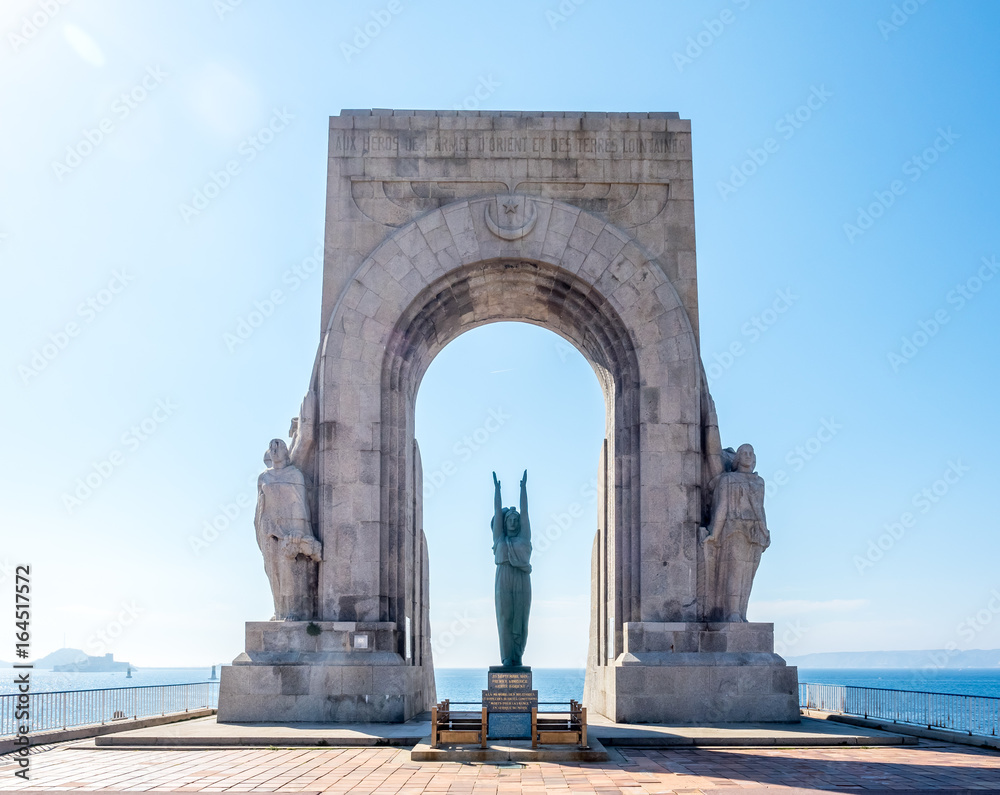 Monument in Marseille, France