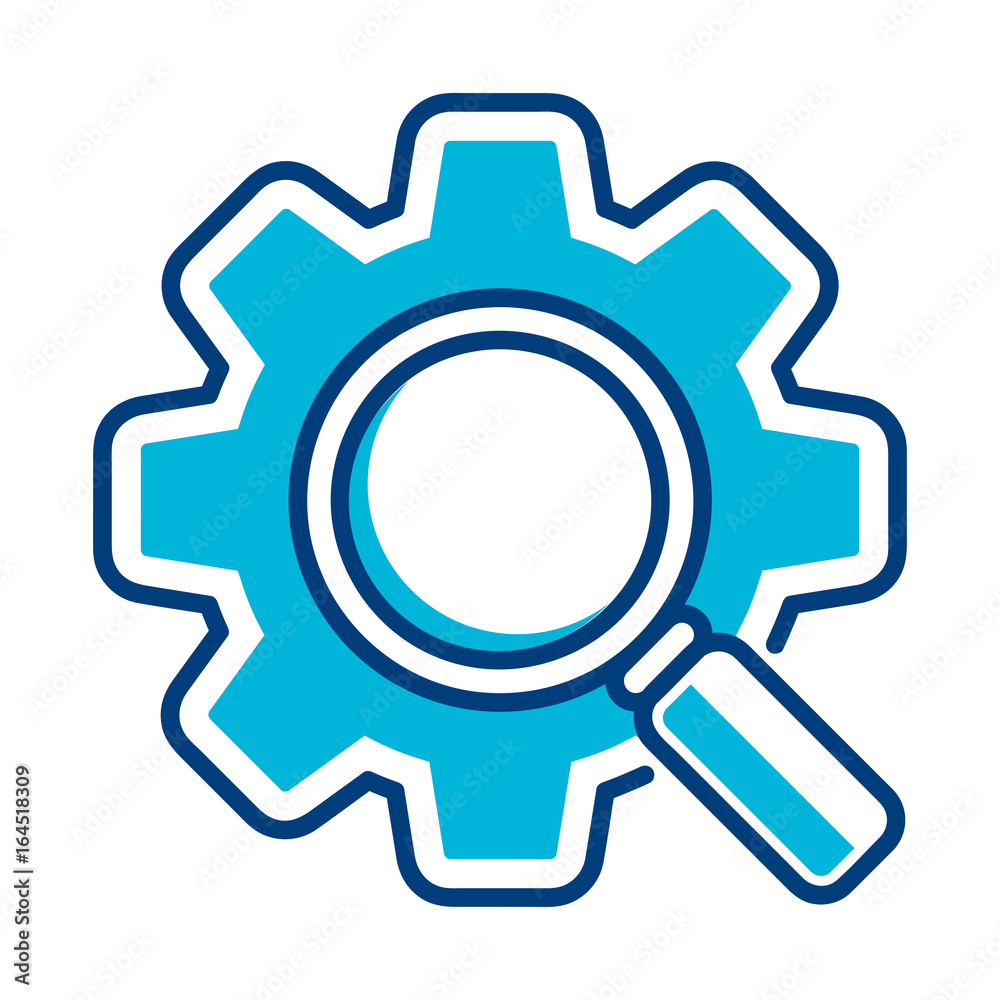 Illustration icon for searcher / analytics program