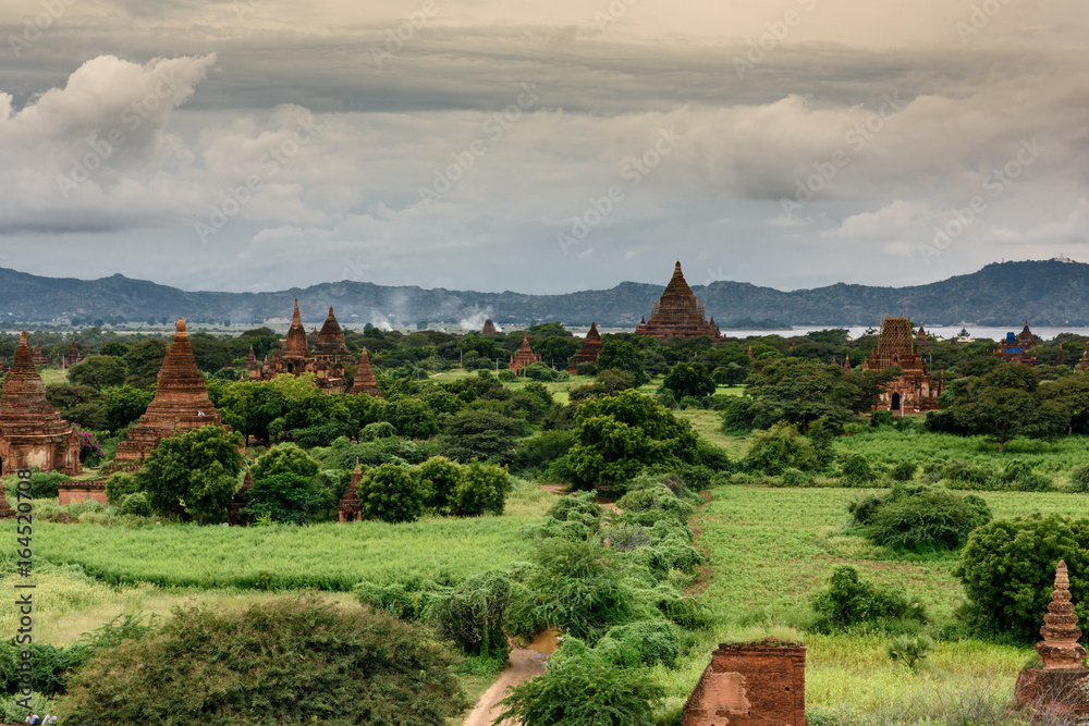 Ancient temples in Bagan, Burma, Myanmar