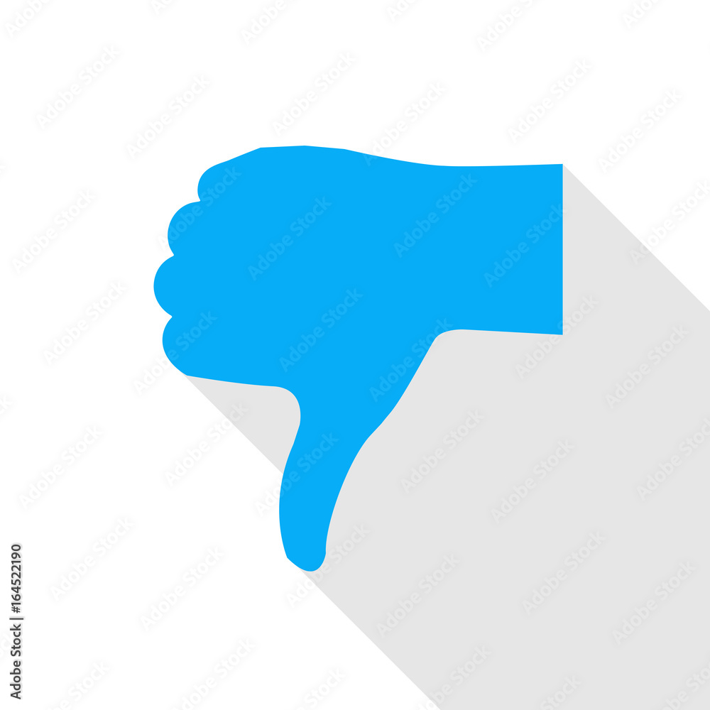 Blue thumbs down icon Blue thumbs down icon