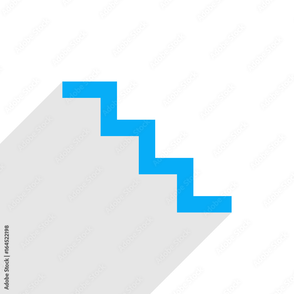 Fototapeta premium Blue stair icon