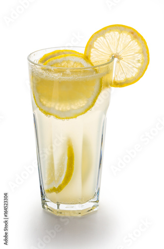 Fresh lemonade in a glass