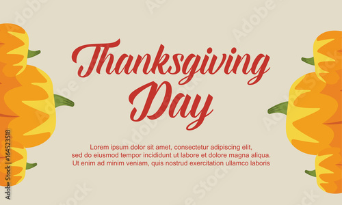 Thanksgiving day greeting card style