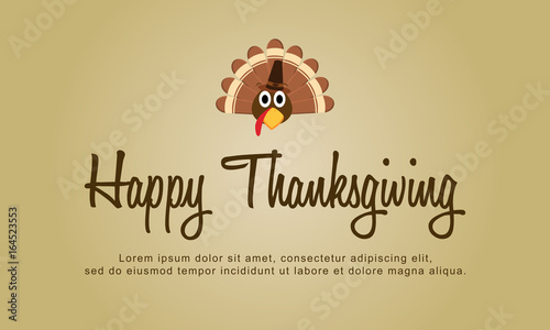 Happy Thanksgiving background greeting card style