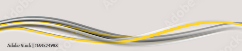 Welle wellen Band Banner Gelb Hintergrund