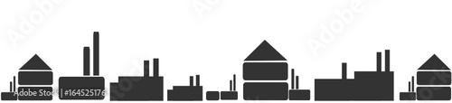 Industrie Band Banner Panorama Kulisse Gebäude Betrieb Business