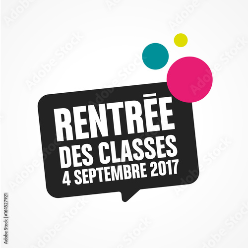 rentrée des classes 2017