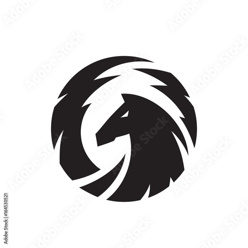 Pegasus vector logo template.