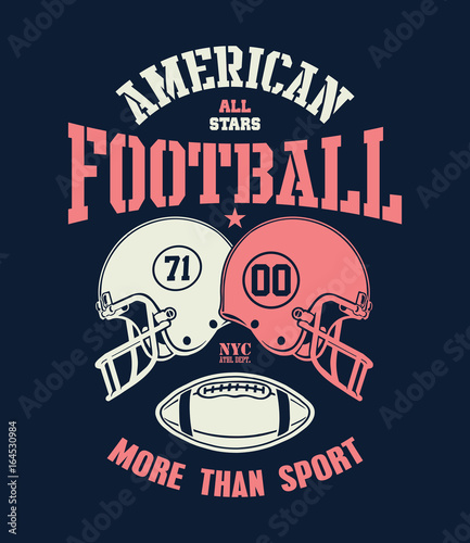 Football Helmet Stylized vector illustration eps 8.