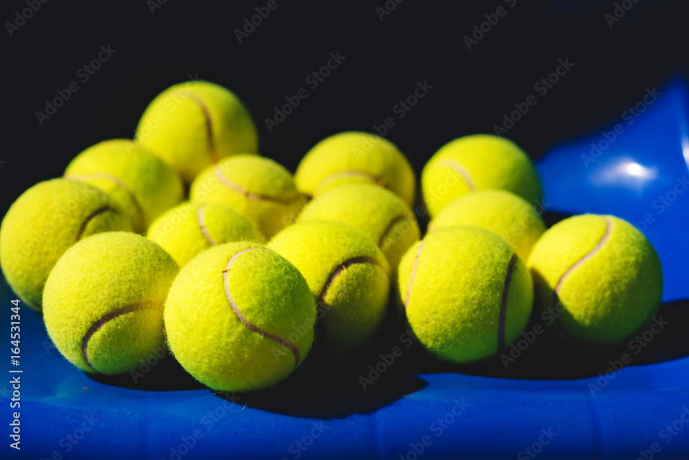 Tennis balls background