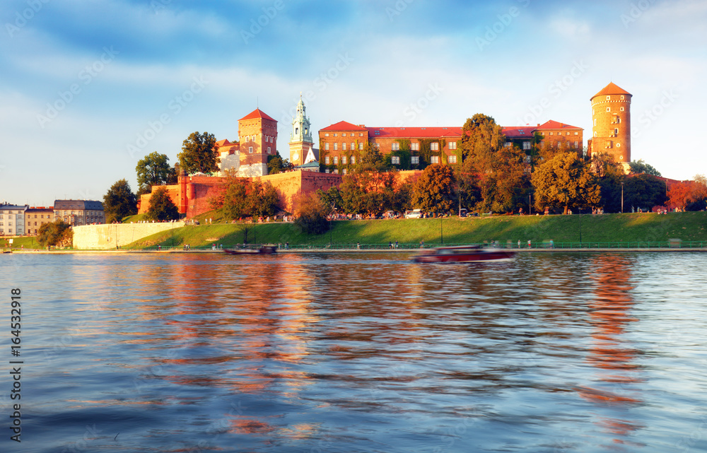Fototapeta premium Krakow, Wawel castle in Poland