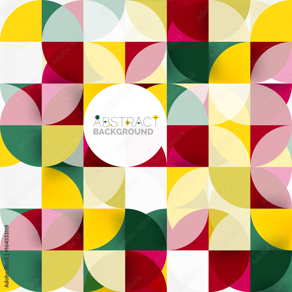 Modern geometrical abstract background circles