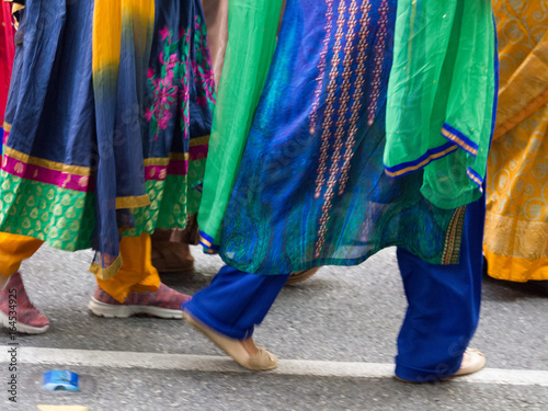 Colourful Walking Indian Dress