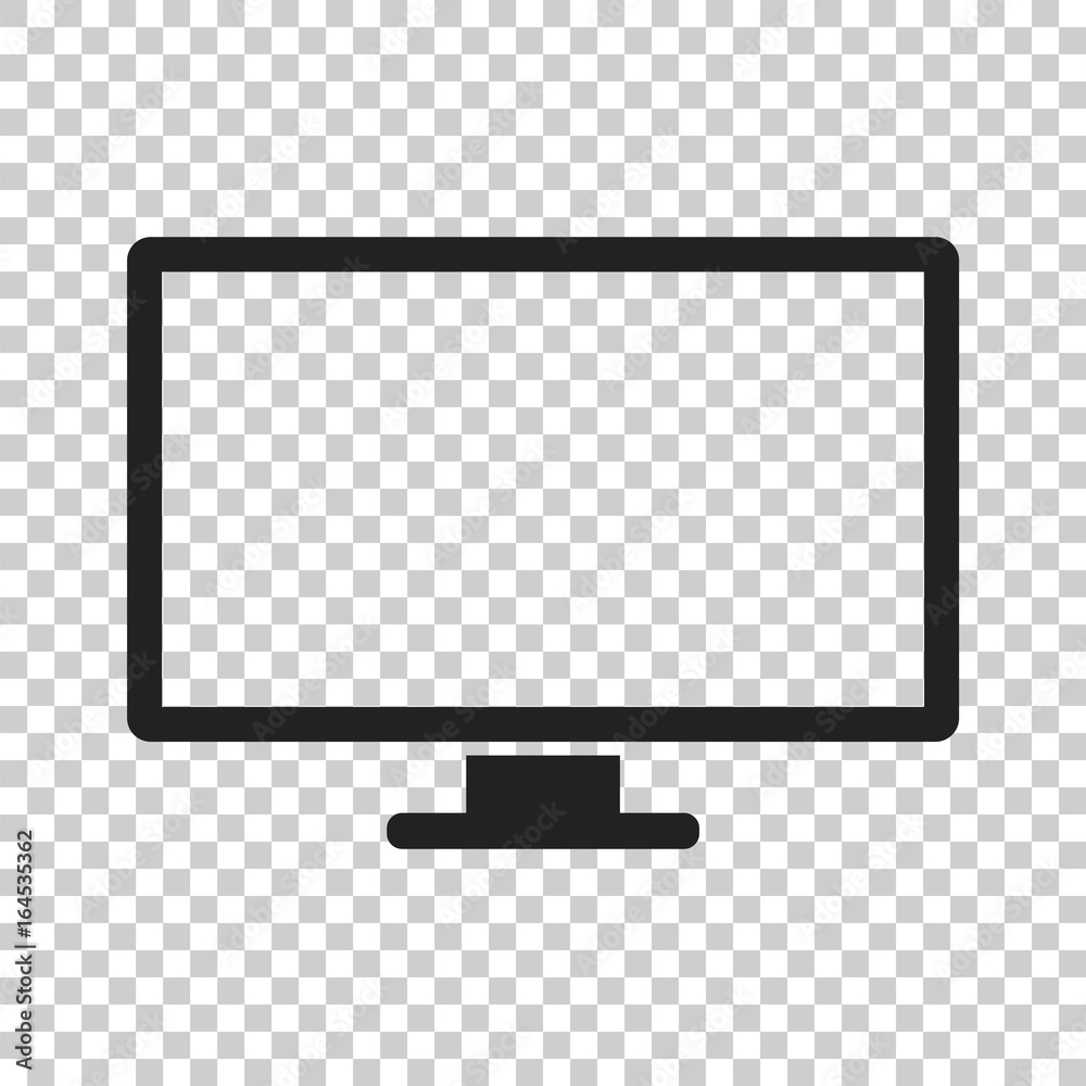 Computer vector illustration. Monitor flat icon. Tv symbol. Computer vector illustration. Monitor flat icon. Tv symbol.