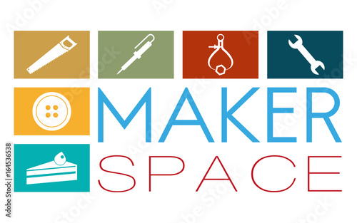 maker and maker space banner design photo