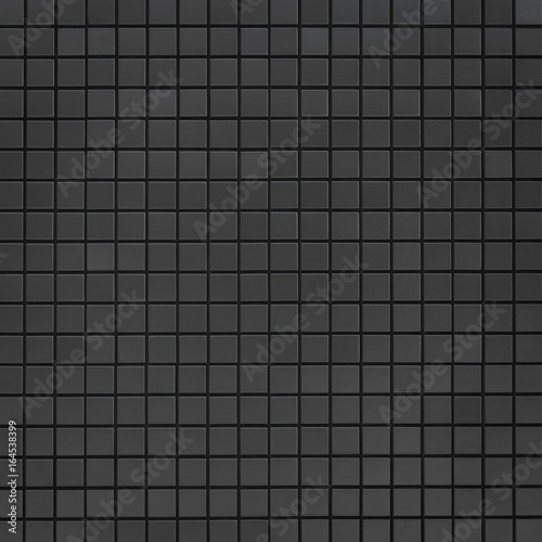 Grey and black mosaic wall texture and background