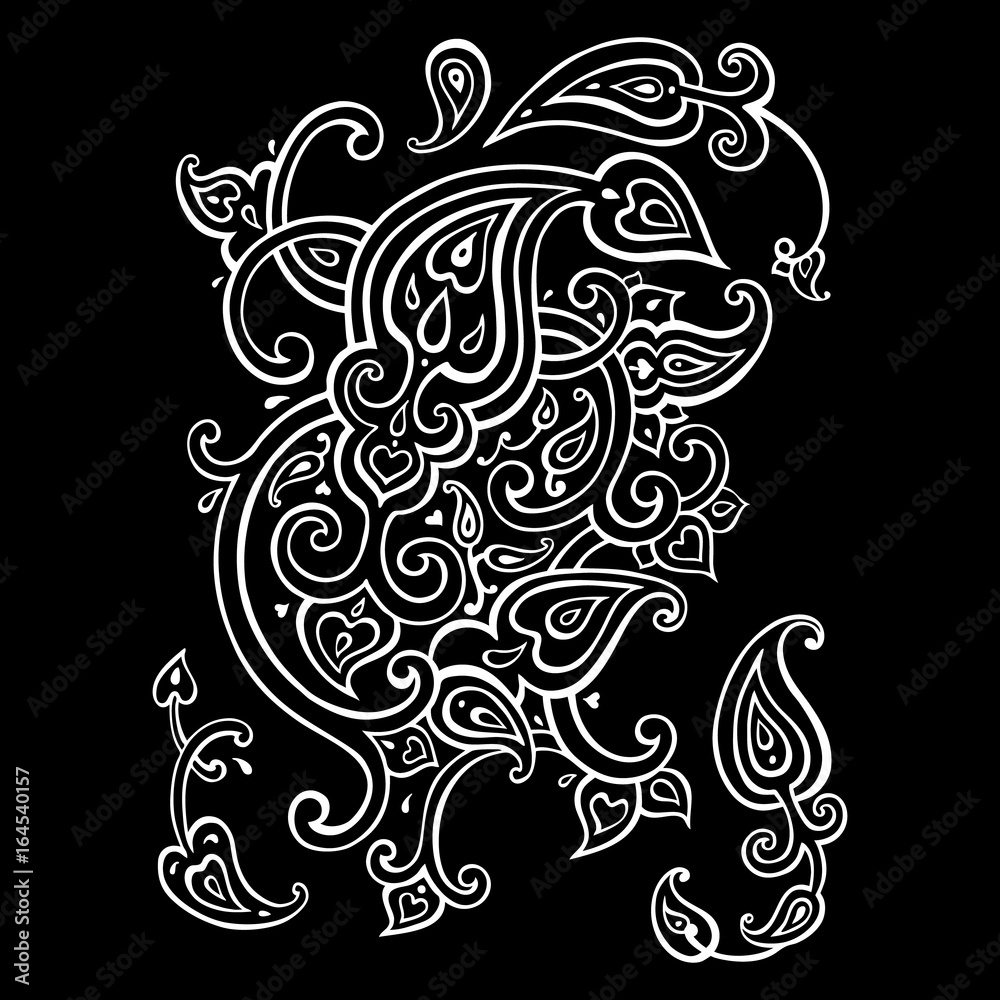 Paisley Ethnic ornament. Paisley Ethnic ornament.