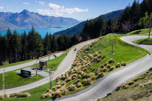 Luge over Lake Wakatipu Queenstown, New Zealand  photo