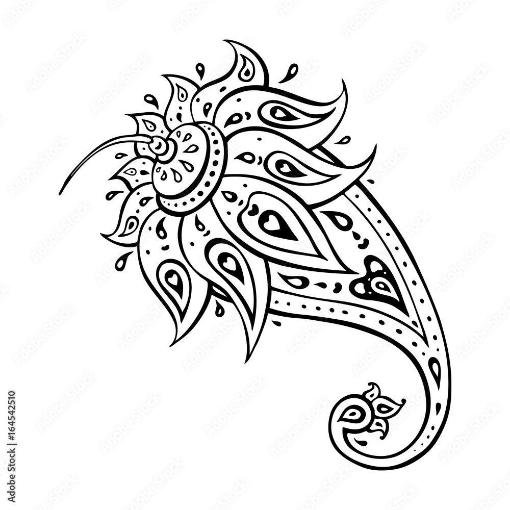 Paisley Ethnic ornament. Paisley Ethnic ornament.