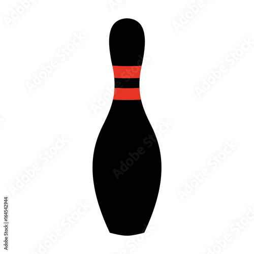 Standing Bowling Pin Vector Illustration Isolated