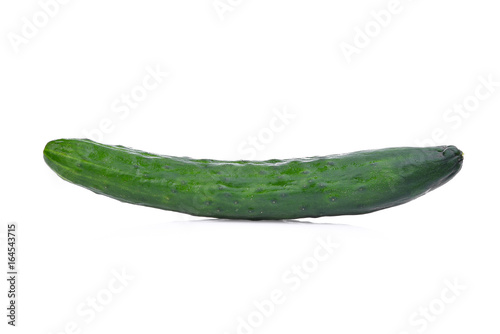 green fresh japanese cucumber  suhyo or zucchini isolated on white background  healthy vegetables