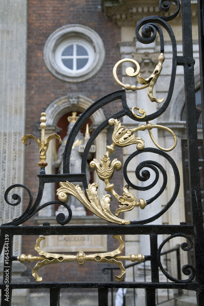 Detail on Worcester Guildhall, England Detail on Worcester Guildhall, England