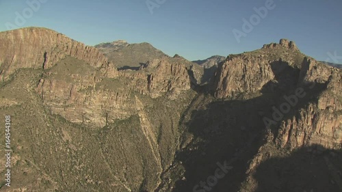 Aerial View of Mountains And Blue Sky 2 photo