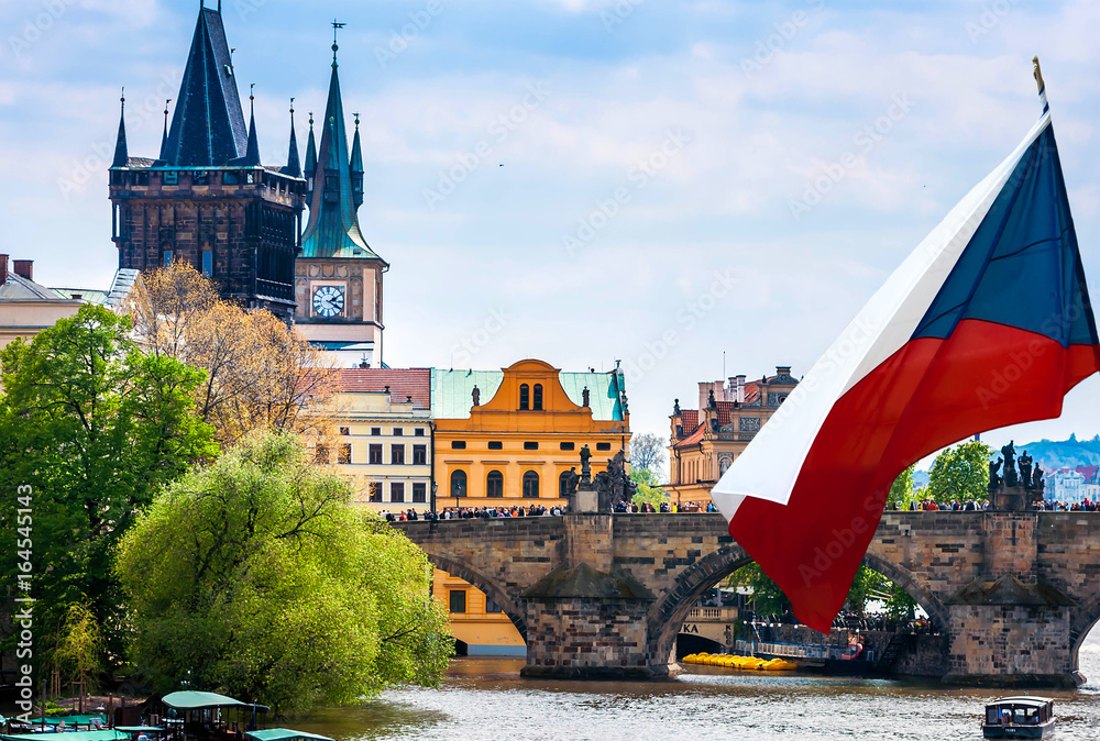 Obraz premium Prague is the capital of the Czech Republic, the European state. Historical sights.