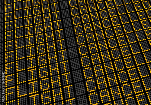 Flight Board Flight Cancelled