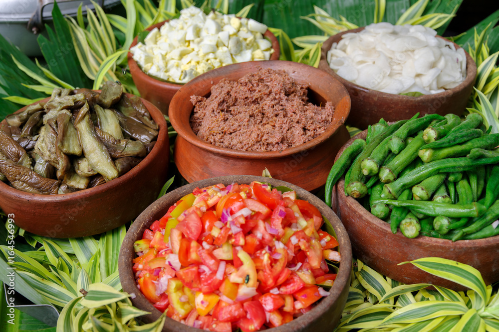 Filipino style salad and bagoong Filipino style salad and bagoong