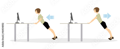 Sport exercises for office.