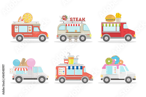 Food vans set. © inspiring.team