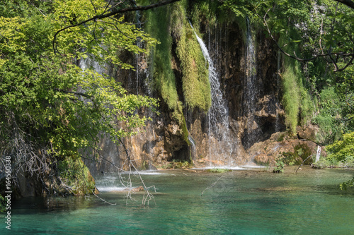 Paysage de la nature dans le parc national des lacs de Plitvice en Croatie 