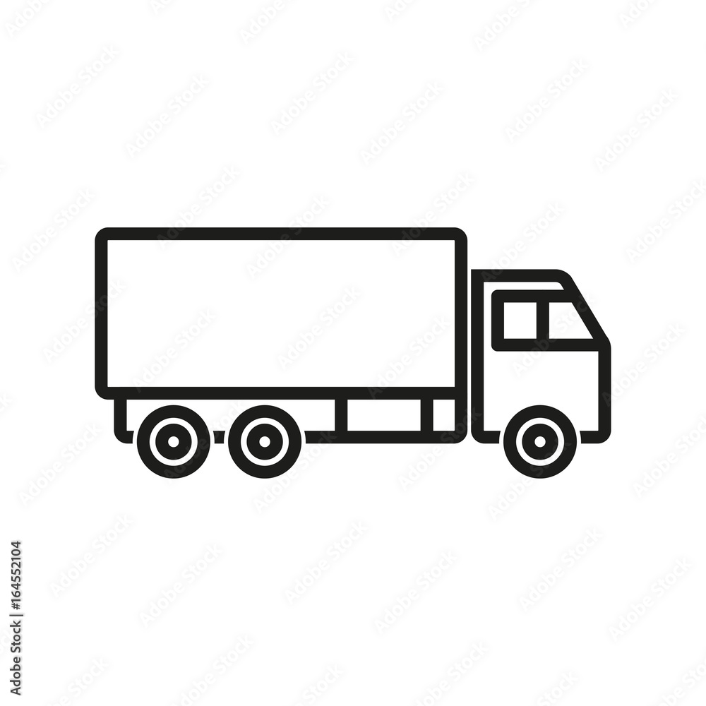 Truck - vector icon. Truck - vector icon.