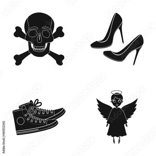 medicine, Sport and or web icon in black style.fashion, religion icons in set collection.