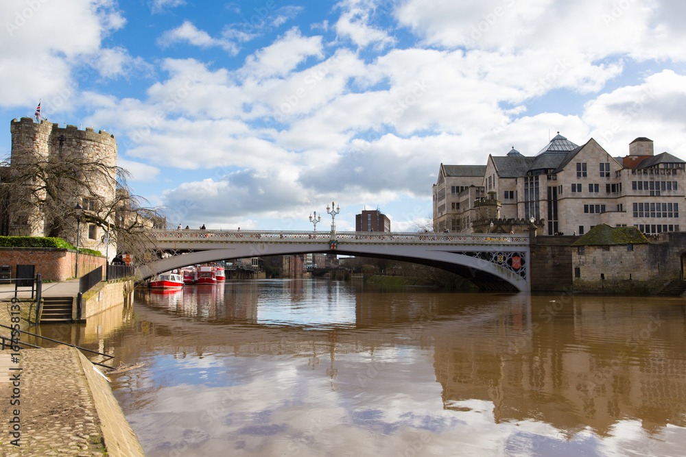 York the Lendal bridge in the historic Yorkshire city in station road York the Lendal bridge in the historic Yorkshire city in station road
