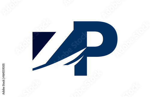 Free Download ZP Negative Space Square Swoosh Letter Logo - GFXLoad