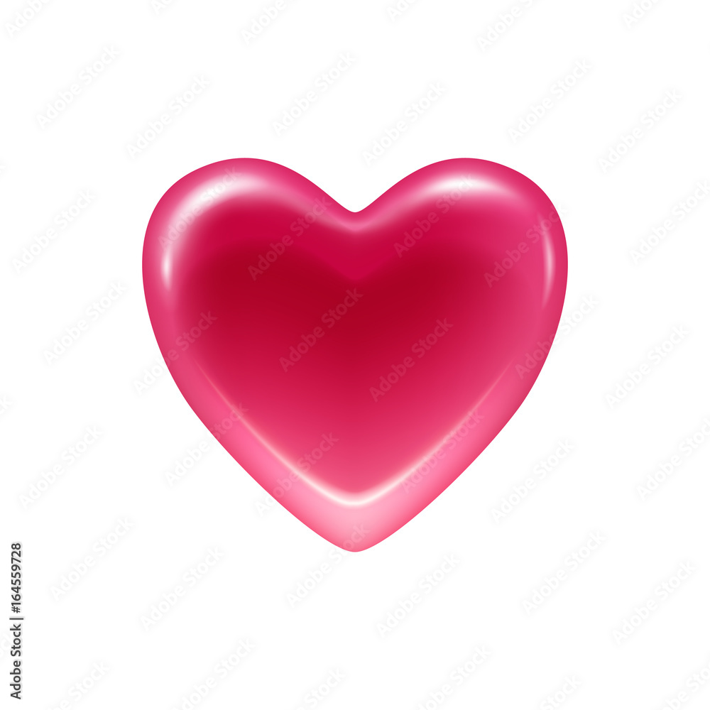 Pink heart jelly candy icon. Pink heart jelly candy icon.
