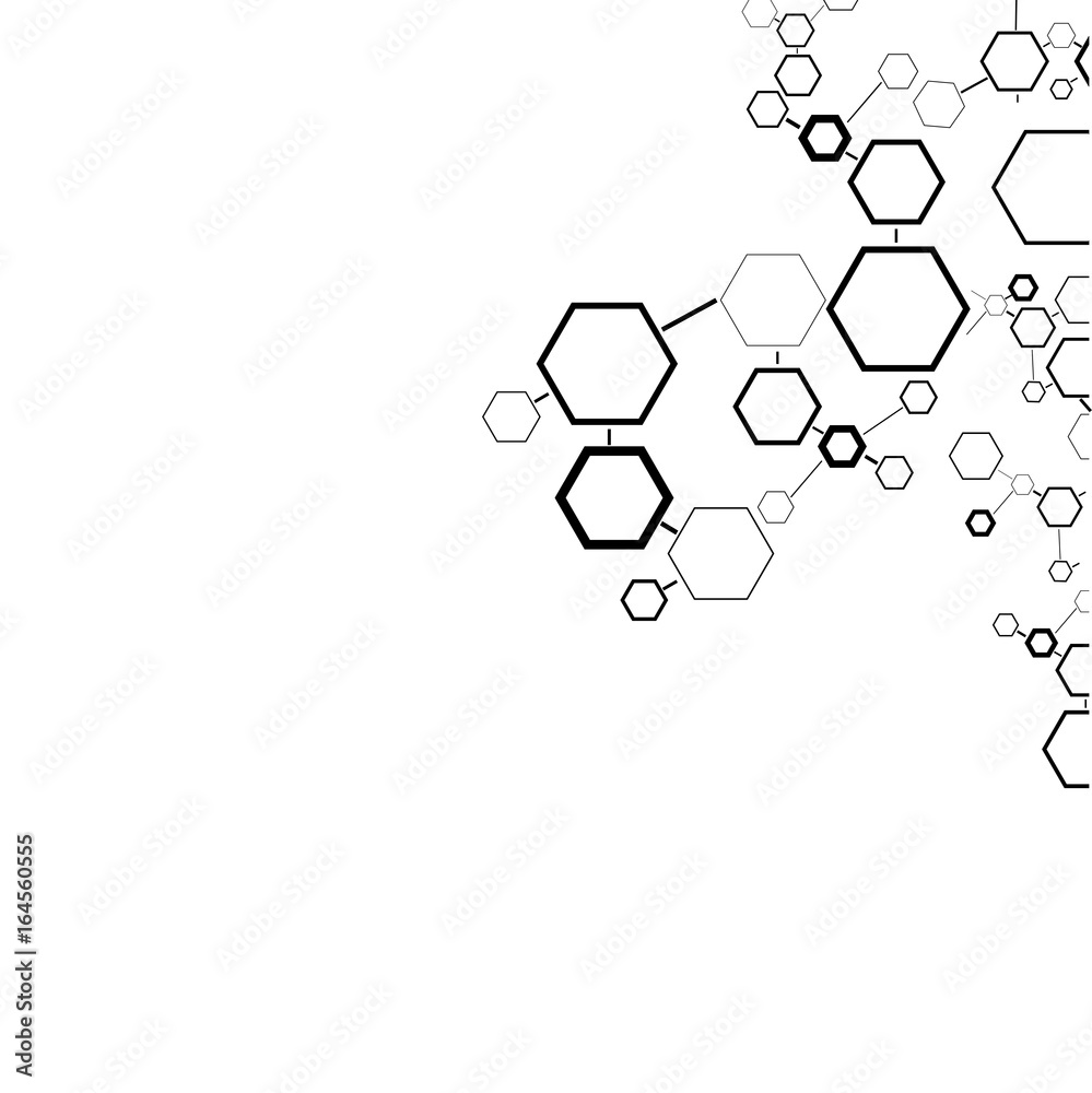 Abstract hexagonal structures. Abstract hexagonal structures.