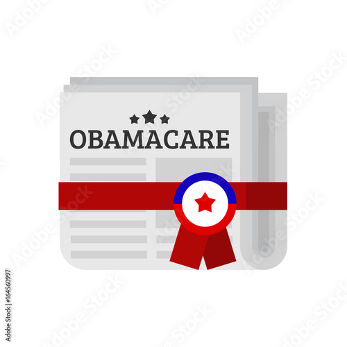 Obamacare bill vector illustration