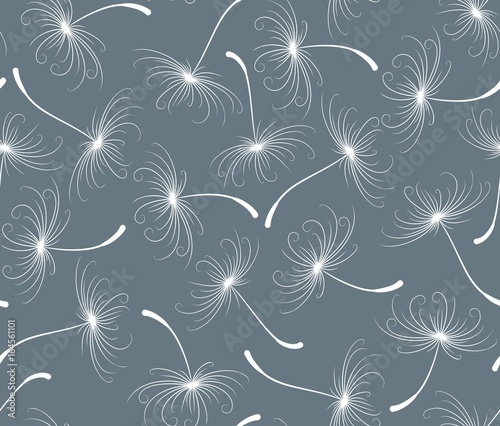Background with dandelion seeds. 