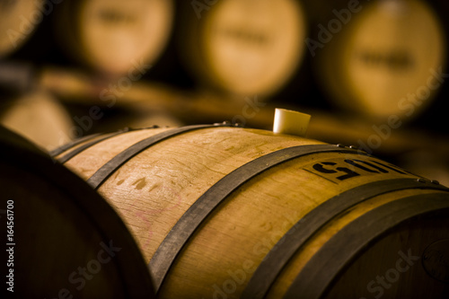 Billede på lærred Wine Barrels