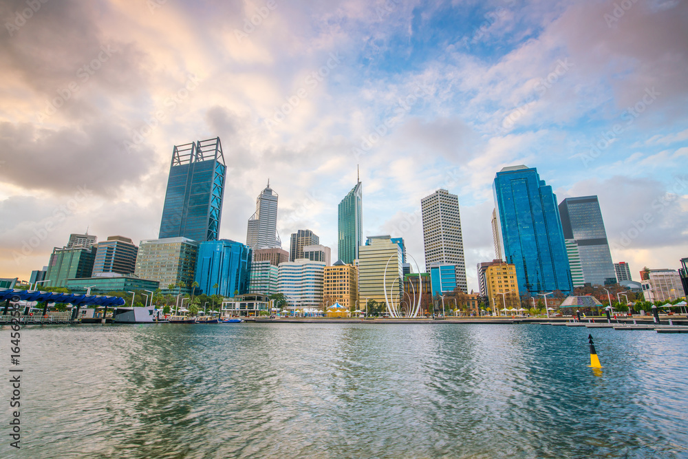 Downtown Perth skyline in Australia Downtown Perth skyline in Australia
