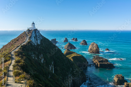 nugget point lighthouse, new zealand