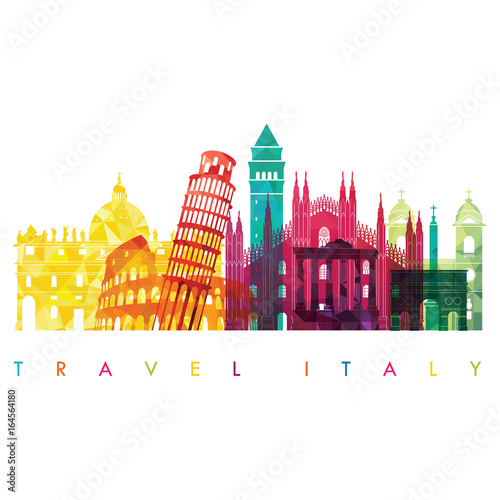 Italy skyline. Vector illustration