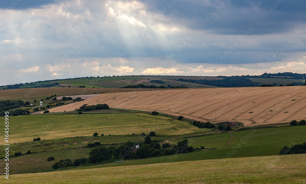Ditchling Beacon South Downs Brighton Sussex in the Summer
