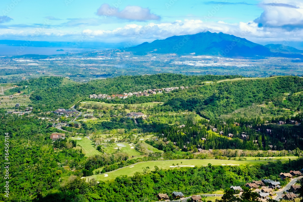 Taal crater lake seen from the slopes of the highly active taal volcano tagaytay in the philippines, Mountain park tagaytay. Taal crater lake seen from the slopes of the highly active taal volcano tagaytay in the philippines, Mountain park tagaytay.