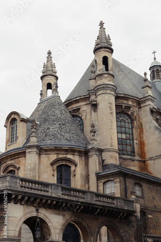 Medieval building in Paris, France
