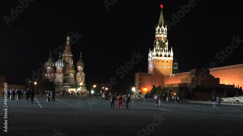 Moscow Kremlin and Red Square at night time