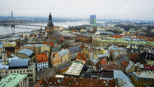 Europe Latvia Riga Tourist places Vacations cityscape Streets